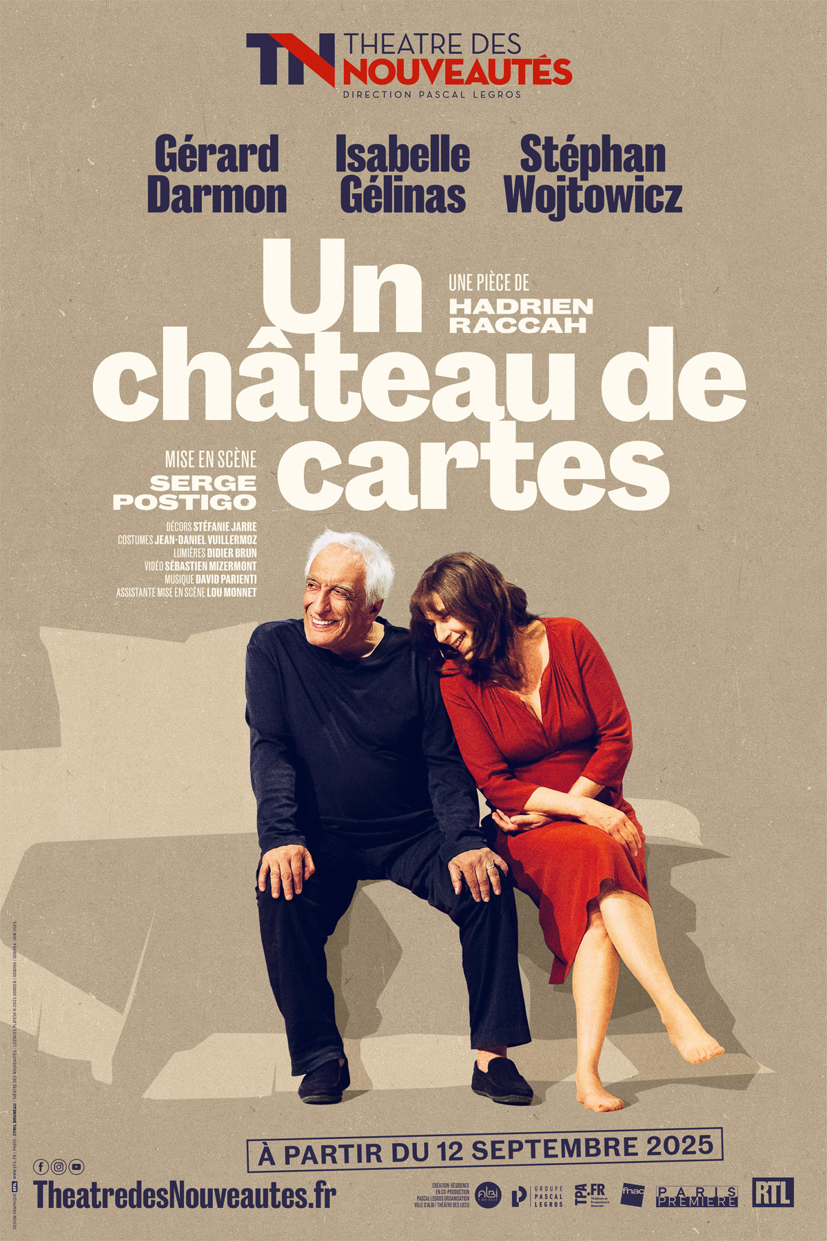 Affiche du spectacle : Un Château de cartes