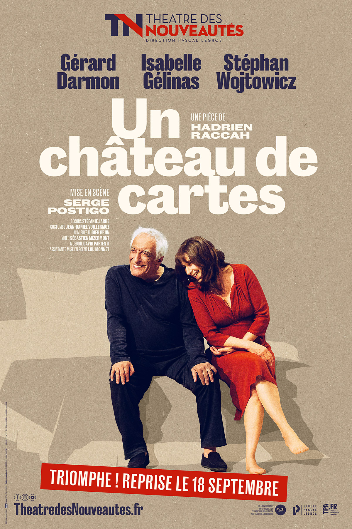 Affiche du spectacle : Un Château de cartes