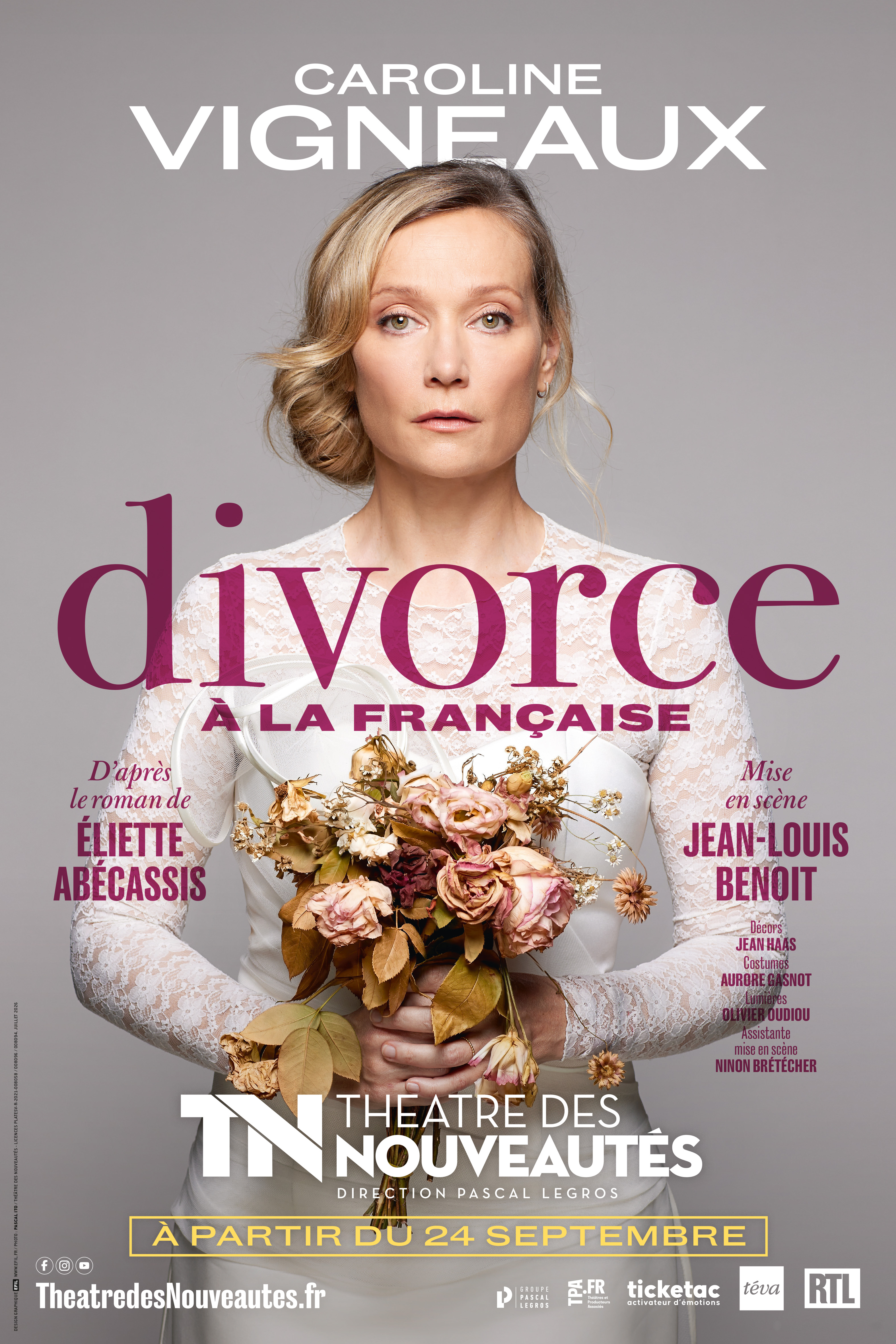 Affiche du spectacle : Divorce à la française