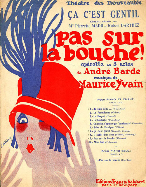 Affiche de la pièce pas sur la bouche