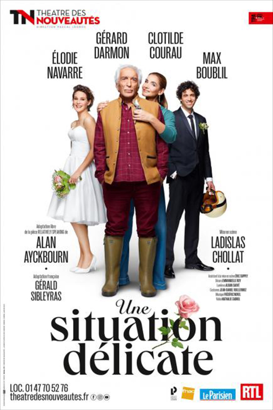 Une situation délicate, un chassé-croisé férocement drôle librement adapté de la pièce Relatively Speaking de l’auteur anglais Alan Ayckbourn, 2022.